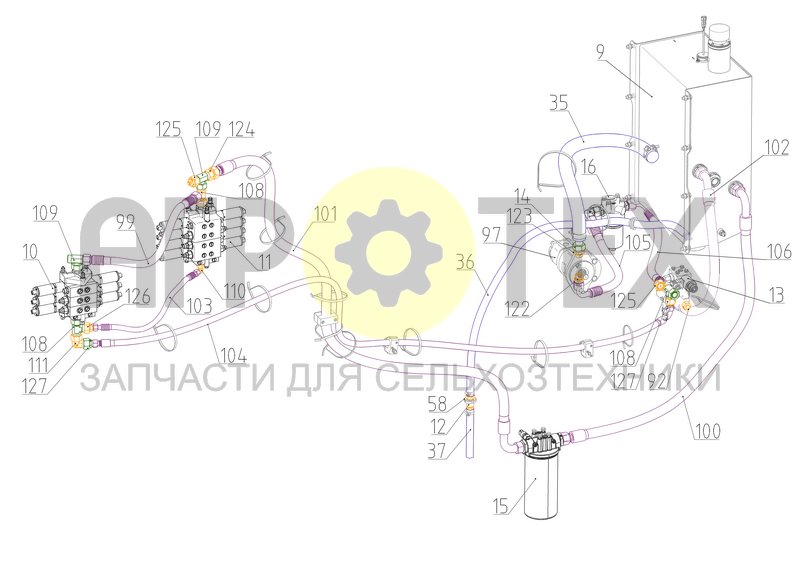 Гидроагрегаты (РСМ-120.09.01.001Ф) (№12 на схеме)